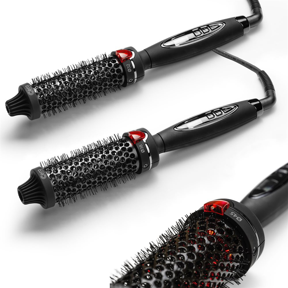 CERA hotstyler brush 38 mm · Elektronisk hårbørste med varme
