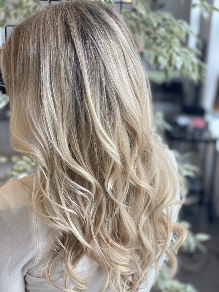 Blond lyst hår
