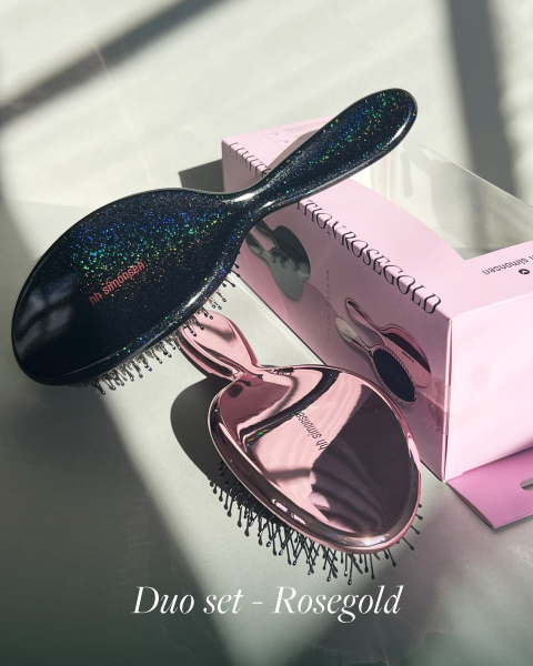 HH Simonsen Wonder & Gloss Brush Rosegold Gaveæske