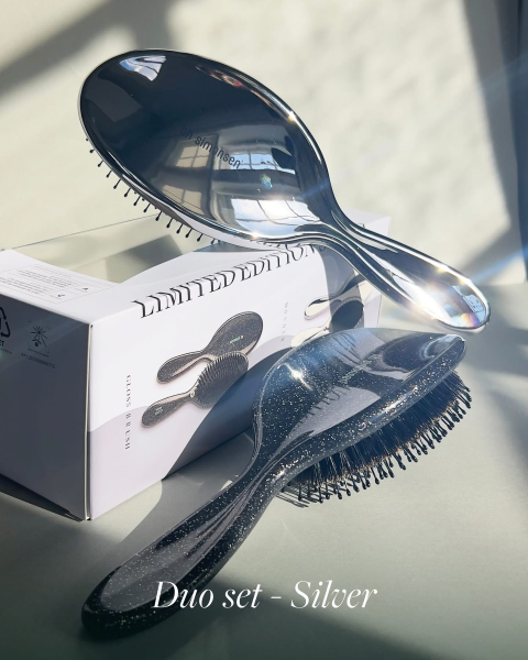 HH Simonsen Wonder & Gloss Brush Silver Gaveæske