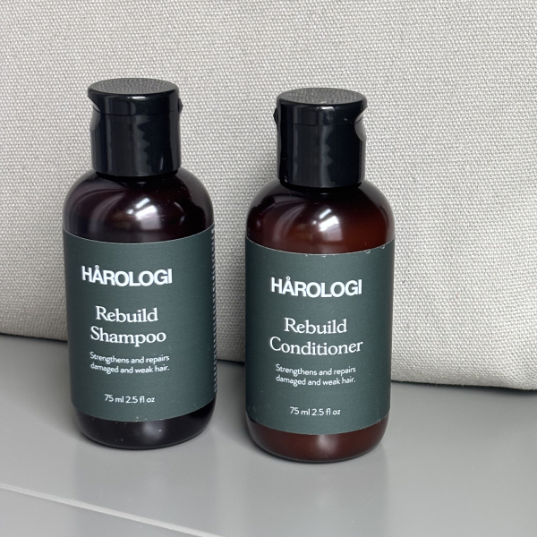 Hårologi Rebuild Mini Plejepakke – Shampoo + Conditioner