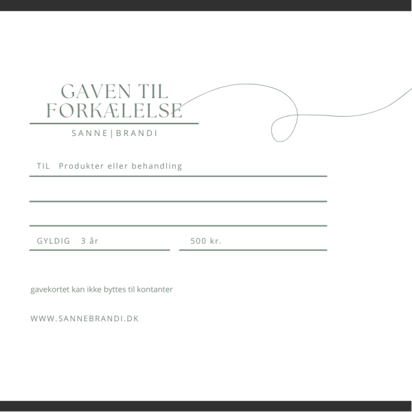 Gavekort 500 kr.
