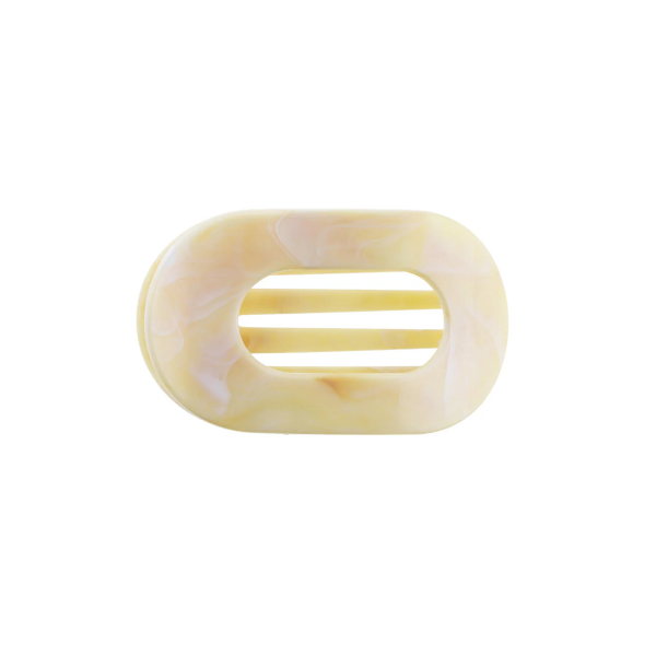 Eva Hårklemme - Mellem - Marmor Sand/Hvid